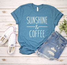 Load image into Gallery viewer, Sunshine &amp; Coffee Graphic Tee