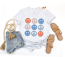 Load image into Gallery viewer, Smiley Face USA Tee