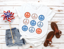 Load image into Gallery viewer, Smiley Face USA Tee