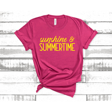 Load image into Gallery viewer, Sunshine and Summertime Graphic Tee